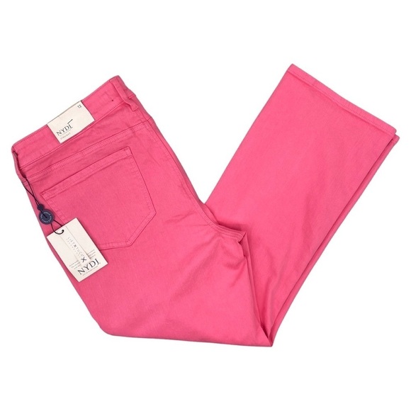 NYDJ Marilyn Straight Ankle Length Pink Punch Size 12 NWT - Picture 4 of 14